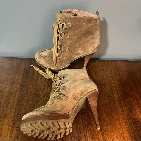 Michael Kors camel suede stiletto boots. Women's size 9.5. - Picture 8 of 14